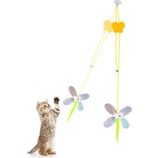 Normadia Renkli Elastik Kedi Oyuncağı, Peluş Salıncağı ve Eğlenceli Aktivite