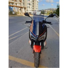 Motocam Qj Atr 125 Ön Cam 2023-2025 Model 75CM Füme Renkli 4mm Uzun