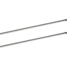 Nobel Merdiven Köşebent Çubuğu, Metal, Krom, 130 cm