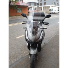 Motocam Küba Rubano 150 Ön Cam 2023-2025 Model 75CM Şeffaf Renkli 4mm Uzun