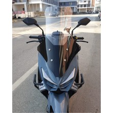 Motocam Küba Chia 125 Ön Cam 2023-2025 Model 78CM Şeffaf Renkli 4mm Uzun