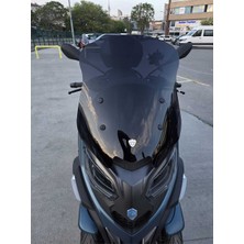 Motocam Piaggio Mp3 530 Ön Cam 2023-2025 Model 60CM Siyah Renkli 4mm Orta Boylu