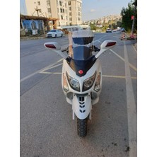 Motocam Sym Gts Evo 250 Ön Cam 2006-2015 Model 63CM Şeffaf Renkli 4mm 10CM Daha Uzun