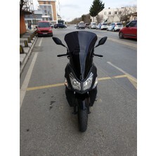 Motocam Sym Jet 14 200 Ön Cam 2017-2025 Model 65CM Siyah Renkli 4mm Uzun