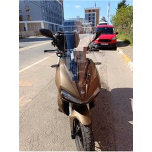 Motocam Yuki Adventure 150 Ön Cam 2023-2025 Model 55CM Şeffaf Renkli 4mm Kısa