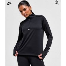 Nike Dri Fit Pacer 1/4 Zip Kadın Siyah Sweatshirt