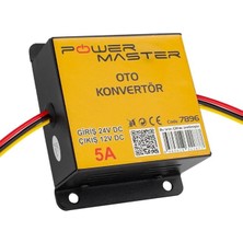 Pazarcan PM-7896 24-12 Volt 5 Amper Oto Konvertör Voltaj Düşürücü