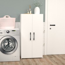 Mobilique Şahane No.5 Çok Amaçlı Süpürgelik Beyaz-Beyaz