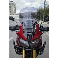 Motocam Honda Africa Twin Crf 1000 Ön Cam 2016-2020 Model 55CM Füme Renkli 4mm Uzun