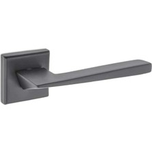 Nobel Z2039 Oda Kapı Kolu, Kare Rozetli, Mat Siyah