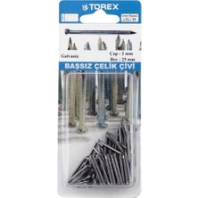 Torex Çelik Çivi 2X25 mm Başsız, Galvaniz, 1p=89 Adet