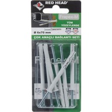 Torex Çok Amaçlı Bağlantı Seti Frapex-M Fx-M 6X70 Mm, Çakmalı, 1p=7 Adet