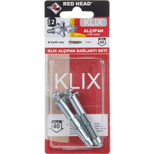 Torex Red Head Metal Alçıpan Dübeli Bağlantı Seti Kx 6X59 Mm, 1p=2 Adet