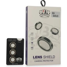 Kalites Kayem  Samsung Galaxy S24 Bilvis Titan Kamera Lens - Gold Kaliteli 2026