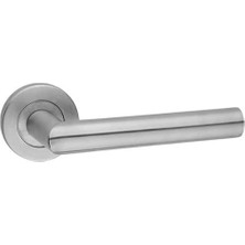 Nobel Çorlu Yale Dış Kapı Kolu, Daire Rozetli, Saten, Paslanmaz Çelik (Tek, Yön Belirtiniz)