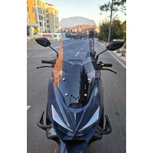 Motocam Küba Newcity 125 Ön Cam 2023-2025 Model 75CM Füme Renkli 4mm Uzun
