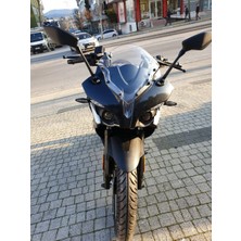 Motocam Bajaj Pulsar Rs 200 Ön Cam 2015-2025 Model 33CM Şeffaf Renkli 4mm Sportif