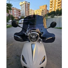 Motocam Rks Letbe Lb 125 Ön Cam 2023-2025 Model 45CM Siyah Renkli 4mm Elcikli Aparatsız