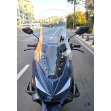 Motocam Küba Newcity 125 Ön Cam 2023-2025 Model 75CM Şeffaf Renkli 4mm Uzun