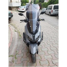 Motocam Küba Novax 200 Ön Cam 2023-2025 Model 57CM Füme Renkli 4mm