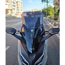 Motocam Honda Forza 250 Ön Cam 2021-2025 Model 60CM Siyah Renkli 4mm Uzun