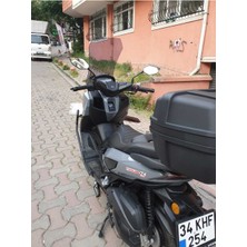 Motocam Küba Novax 200 Ön Cam 2023-2025 Model 65CM Füme Renkli 4mm Uzun