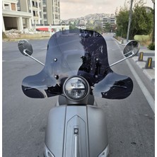 Motocam Mondial Exon 125 Ön Cam 2023-2025 Model 39CM Siyah Renkli 4mm Elcikli Aparatsız