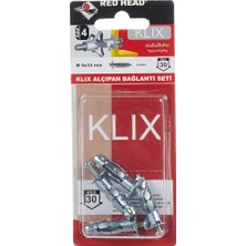 Torex Red Head Metal Alçıpan Dübeli Bağlantı Seti Kx 4X33 Mm, 1p=4 Adet