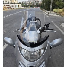 Motocam Kymco Grand Dink Ön Cam 2002-2013 Model 47CM Şeffaf Renkli 4mm