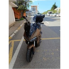 Motocam Yuki Adventure 150 Ön Cam 2023-2025 Model 78CM Şeffaf Renkli 4mm Uzun