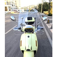 Motocam Rks Ltr 125 Ön Cam 2023-2026 Model 51CM Şeffaf Renkli 4mm Elcikli Aparatsız