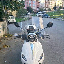 Motocam Rks Neon 125 Ön Cam 2023-2025 Model 45CM Şeffaf Renkli 4mm Elcikli Aparatsız