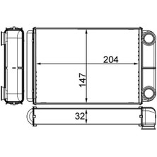 Mahle KALORİFER RADYATÖRÜ OPEL ASTRA J ASTRA J GTC 2010 ASTRA K-ZAFIRA TOURER C 2015 1618297 13287939