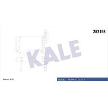 Kalorifer Radyatörü Clıo 2 2000SYMBOL 2 2008 234X158 2 Sıra Al Pl Sistem 7701044790 7701045552 7702258236