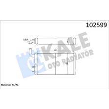 Kalorifer Radyatörü Brazıng Versiyonu KL271100 Fıat-Tofaş Skd Murat 131 Şahin Doğan Slx 1.6 1974 At/mt Borulu-Musluksuz Mekanik 250101401042 4327232 85007271