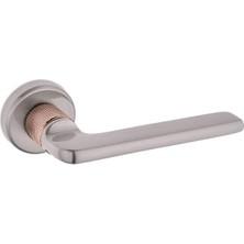 Nobel Z2038 Wc Tuvalet Kapı Kolu, Kare Rozetli, Inox Bronz