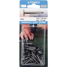 Torex Shingle (Şingıl) Çatı Çivisi 3.10X2.5 mm Nikel, 1p=30 Adet