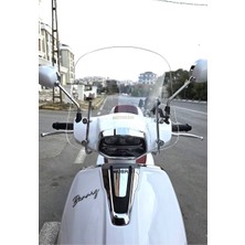 Motocam Küba Bannry Ön Cam 2024-2025 Model 43CM Şeffaf Renkli 4mm Aparatsız