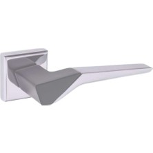 Nobel Z2034 Oda Kapı Kolu, Kare Rozetli, Inox Füme