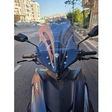 Motocam Küba Arome 125 Ön Cam 2022-2025 Model 43CM Füme Renkli Kısa Cam