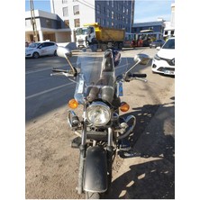 Motocam Küba Süperlight 125 Ön Cam 2008-2026 Model 53CM Şeffaf Renkli 4mm Aparatsız