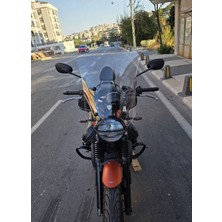 Motocam Moto Guzzi V7 Stone Ön Cam 2021-2023 Model 52CM Şeffaf Renkli 4mm Aparatsız