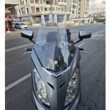 Motocam Peugeot Satelis Ön Cam 2006-2014 Model 63CM Şeffaf Renkli 4mm