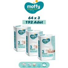 Moffy Jumbo Midi No 3 Bebek Bezi (64X 3) 192 Adet