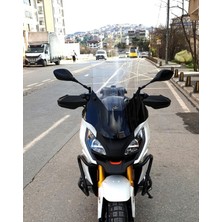 Motocam Peugeot Xp 400 Ön Cam 2023-2025 Model 61CM Şeffaf Renkli 4mm Orta Boylu