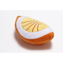 Normadia Portakal Şekilli Köpek Peluş Oyuncak 12X7.5 Cm, Eğlenceli ve Yumuşak