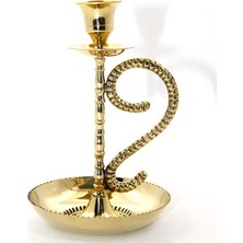 Pazarcan Tekli Pirinç Şamdan Model 1