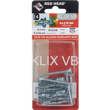 Torex Red Head Metal Alçıpan Dübeli Bağlantı Seti Kx-Vb 5 mm 5X50 Mm, 1p=4 Adet