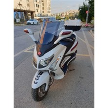 Motocam Sym Gts Evo 250 Ön Cam 2006-2015 Model 63CM Füme Renkli 4mm 10CM Daha Uzun