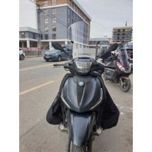 Motocam Piaggio Beverlys 400 Ön Cam 2021-2025 Model 44CM Şeffaf Renkli 4mm